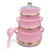 IMG_0592 Nova Sephora Metallic Insulated Hot Pot Set – 4 Pieces (600ml, 1000ml, 2000ml, 3000ml)