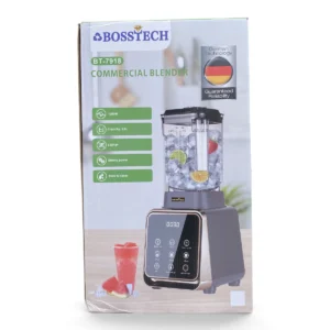 Bosstech BT-7918 Commercial Blender – 2.0L, 1200W, 6-Blade Digital Touch Control