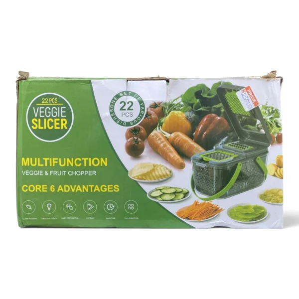 IMG_0624 22-Piece Multifunction Veggie Slicer – Vegetable & Fruit Chopper Set