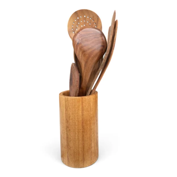 Shanping Wooden Kitchen Utensil Set with Holder