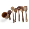 Shanping Wooden Kitchen Utensil Set with Holder