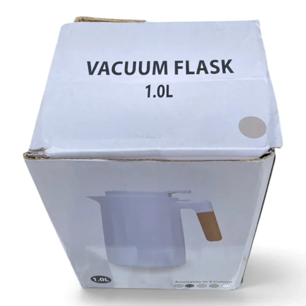 IMG_0665 Insulated Vacuum Flask Jug with Wooden Handle – 1.0L, Available in 5 Colors