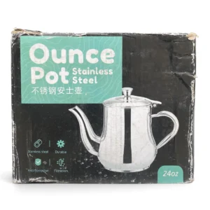 Ounce Pot Stainless Steel Teapot – 24oz, Anti-Corrosion with Built-In Filtration