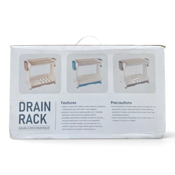 2-Tier Multi-Purpose Dish Drying Rack with Utensil Holder