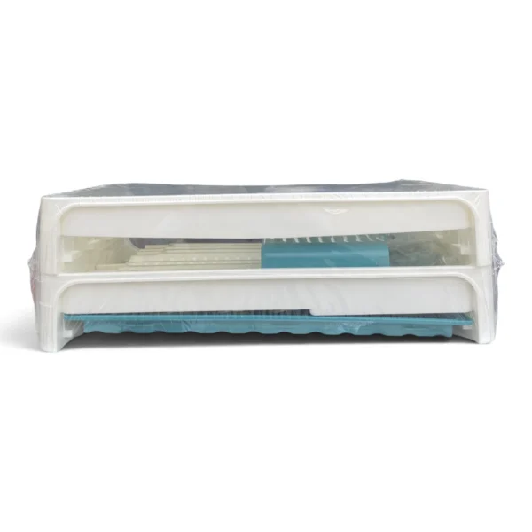 2-Tier Multi-Purpose Dish Drying Rack with Utensil Holder