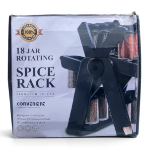 18-Jar Rotating Spice Rack – Eighteen in One Spice Organizer