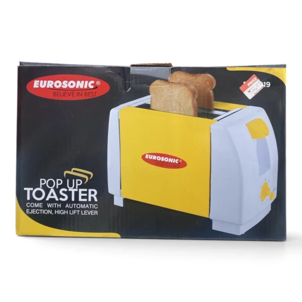 IMG_0881 Eurosonic ES-8019 Pop Up Toaster – 2-Slice with Automatic Ejection