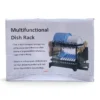 Multifunctional 2-Tier Dish Rack with Drain Pan and Cutlery Holder