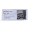 Royalford RF1151-P 2-Layer Stainless Steel Dish Rack with Cutlery Holder