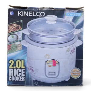Kinelco KN-322 Rice Cooker – 2.0L, Non-Stick Coating with Steamer Tray