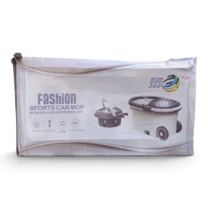 Fashion Sports Car Mop – 360° Spin Mop with Wheeled Bucket