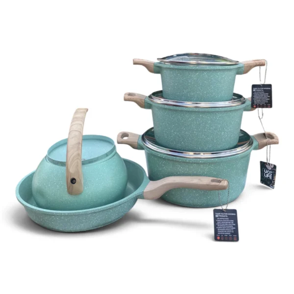 UCC Life Granite Series Cookware Set – 9 Pieces (UC23409), Non-Stick
