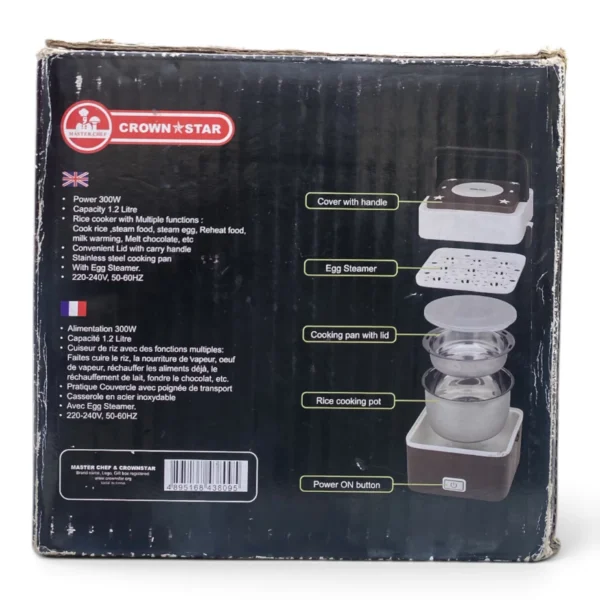 Master Chef Crown Star 1.2L Rice Cooker MC-RC1010