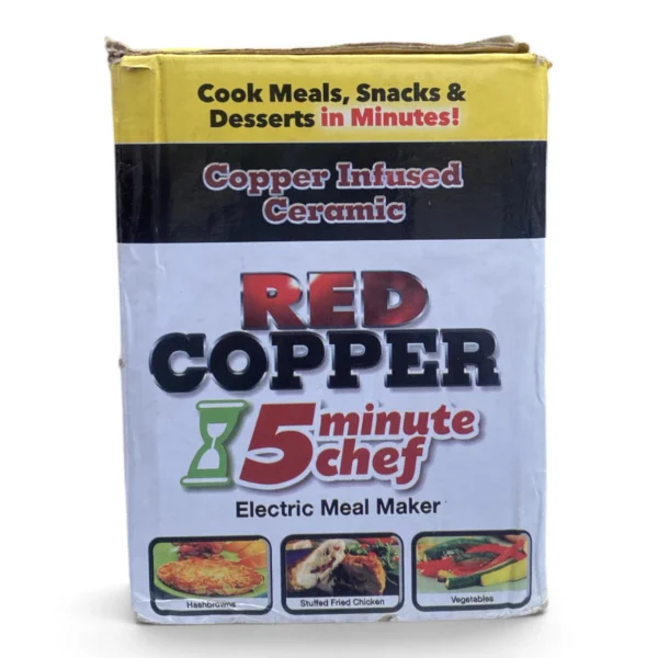 Red Copper 5-Minute Chef – Non-Stick Electric Meal Maker