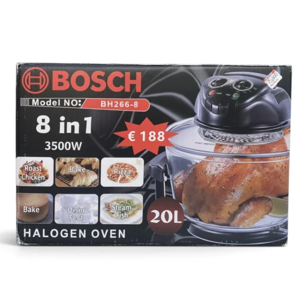 IMG_1099 Bosch BH266-8 Halogen Oven – 20L, 8-in-1, 3500W Multi-Function Cooker