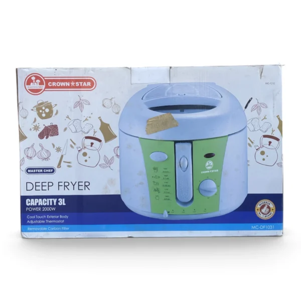 IMG_1113 Crown Star Master Chef Deep Fryer, 3L (2000W), Model MC-DF1031