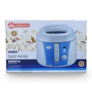 Crown Star Master Chef Deep Fryer, 3L (2000W), Model MC-DF1031