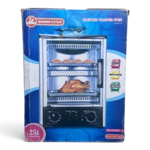 Master Chef Crown Star MC-EO2025 Electric Toaster Oven – 25L, 1500W, Multicooking