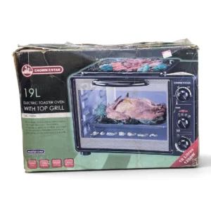 Master Chef Crown Star MC-1985K Electric Toaster Oven with Top Grill – 19L, 1200W