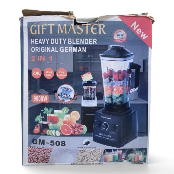 Gift Master GM-508 Heavy Duty Blender – 2.8L, 2-in-1, Pure Copper Motor