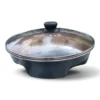 IMG_1305 Steel Air Fry Pan – Non-Stick Ceramic Cookware with Tempered Glass Lid
