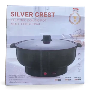 Silver Crest Multifunctional Electric Pot – Full-Circle Heating