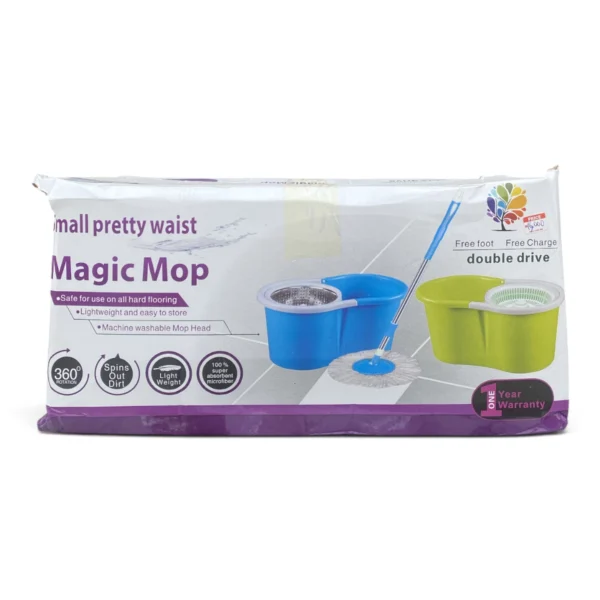 Small Pretty Waist" 360° Spin Mop with Double Drive Bucket
