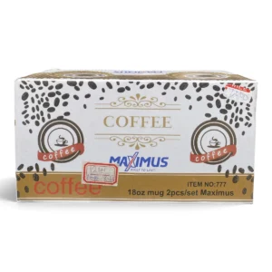 Maximus 18oz Coffee Mug Set (2pcs), Item No: 777