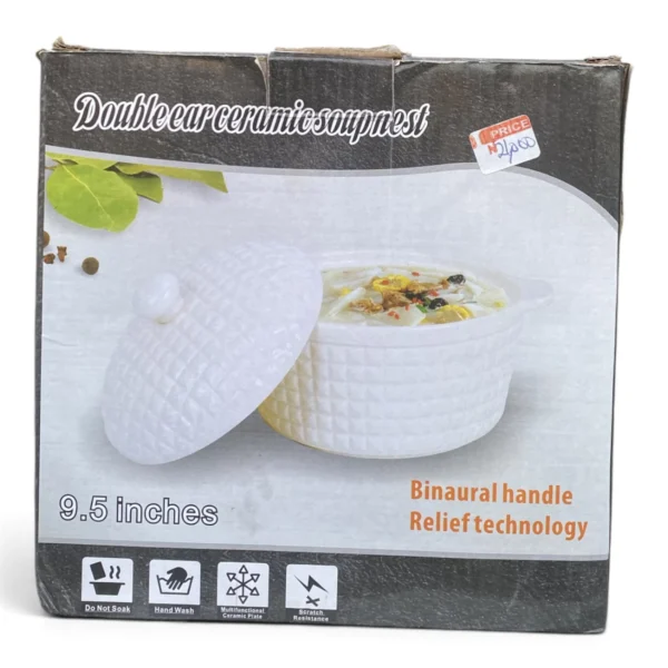 IMG_1649 Double Ear Ceramic Soup Pot 9.5-inch
