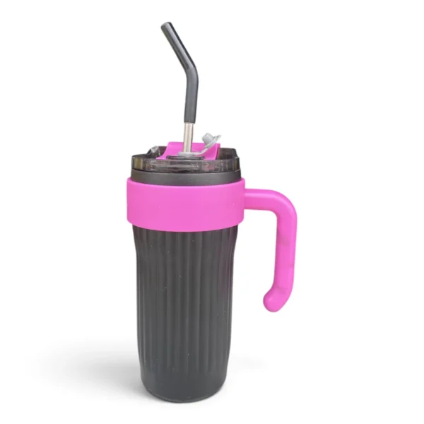 Yagu Stainless Steel Vacuum Bottle (Tumbler with Handle & Straw), 860ml