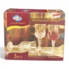 SMP Exquisite Glass Wine Goblet Set (3pcs)