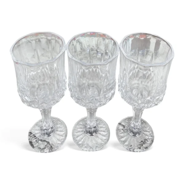 SMP Exquisite Glass Wine Goblet Set (3pcs)