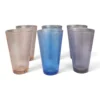 IMG_1745 Pasabahce Textured Glass Tumbler/Bowl Set (colored assortment)