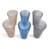 IMG_1746 Pasabahce Textured Glass Tumbler/Bowl Set (colored assortment)