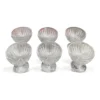 Lirmartur Crystal-Cut Dessert/Ice Cream Bowl Set (footed glass bowls)