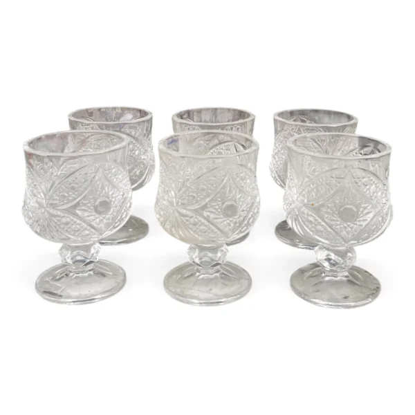 SMP Crystal-Cut Wine Goblet Set (6pcs)