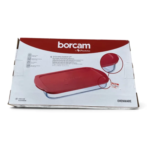 IMG_1836 Borcam by Pasabahce Rectangular Glass Ovenware Tray