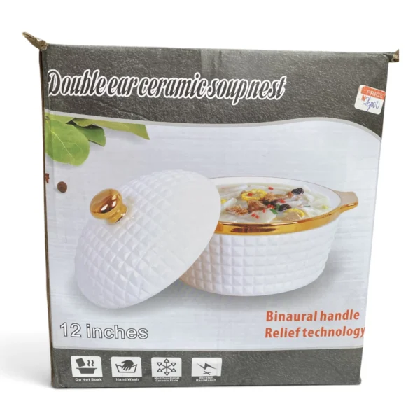 IMG_1886 Double Ear Ceramic Soup Pot 12-inch