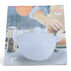 9" Ceramic Soup Pot (Fine Porcelain)