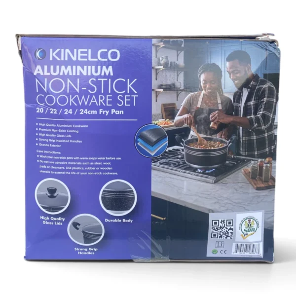 Kinelco KN-6016 4-Piece Aluminium Non-Stick Cookware Set