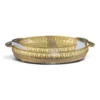 IMG_3105 Luxury Gold Oval Mirror Serving Tray with Ornate Handles