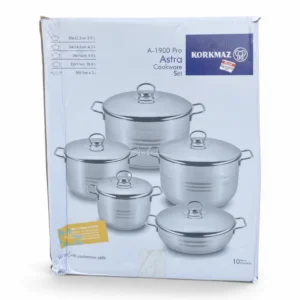 Korkmaz A-1900 Pro Astra 10-Piece Cookware Set